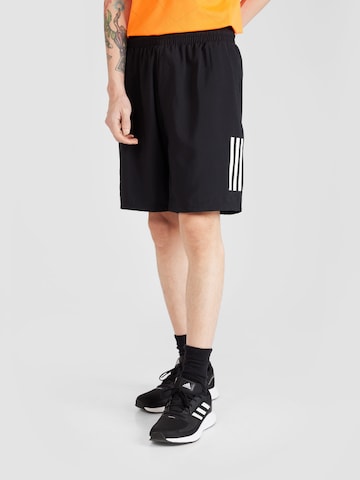 ADIDAS PERFORMANCEregular Sportske hlače 'Club 3-Stripes ' - crna boja: prednji dio