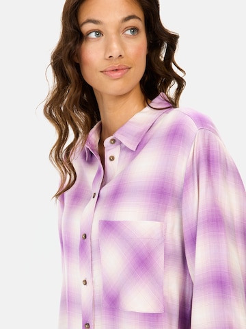 CAMEL ACTIVE Karobluse aus reiner Viskose in Lila