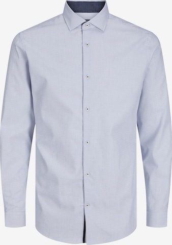 JACK & JONES Button Up Shirt 'Parker' in Blue: front