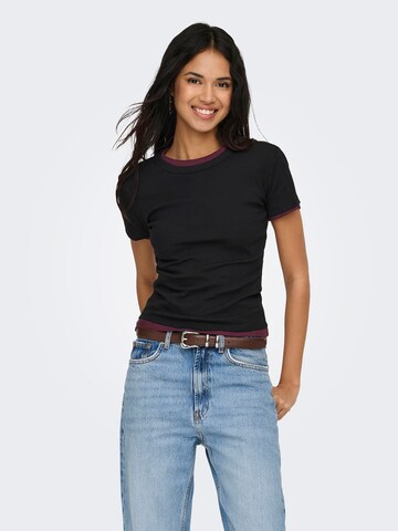 ONLY Koszulka 'ONLEASY' w kolorze fioletowy: przód