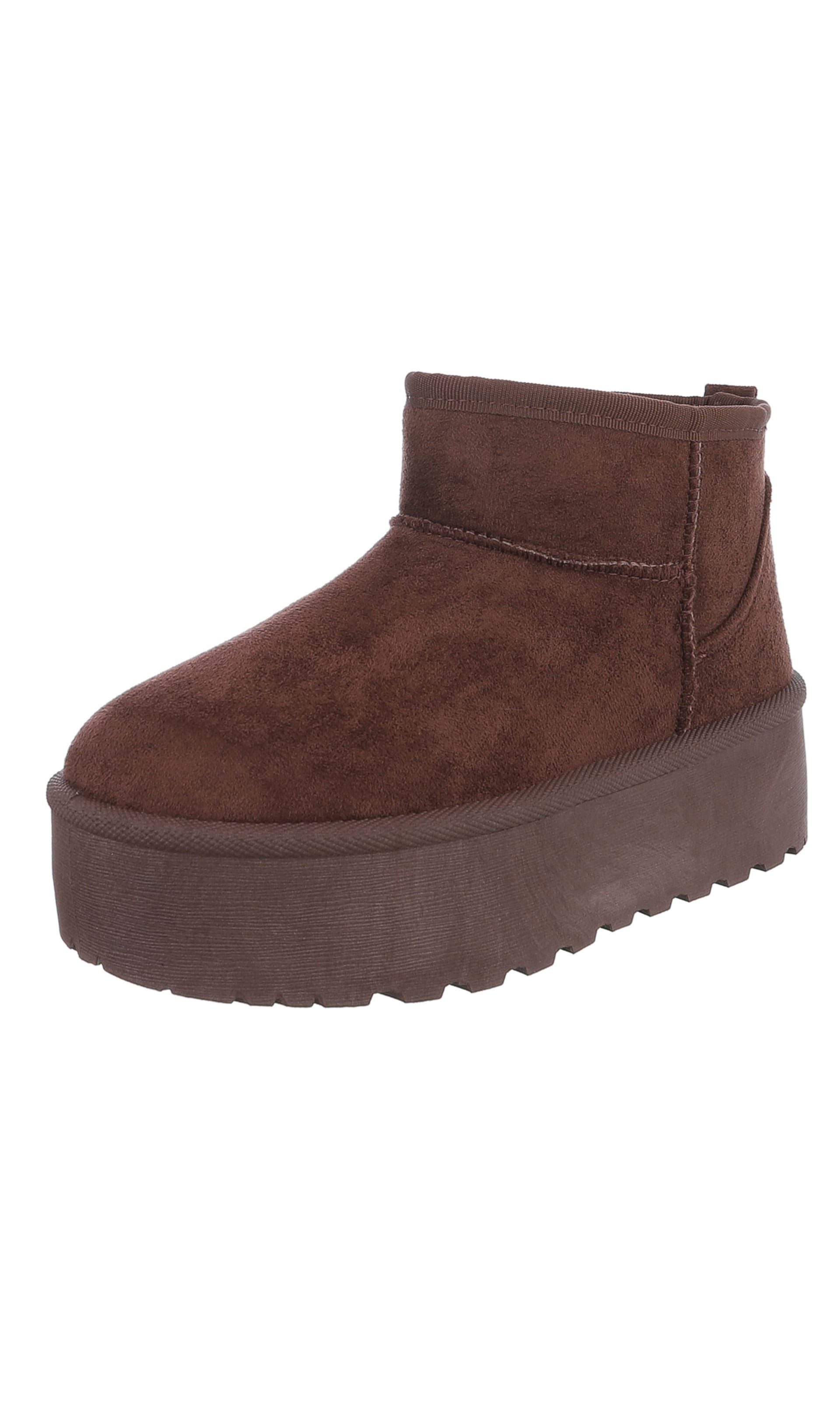 Ital-Design Snow Boots in Brown: front