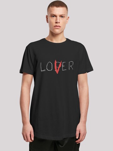 Maglietta 'IT Film ES Stephen King Loser Lover' di F4NT4STIC in nero: frontale