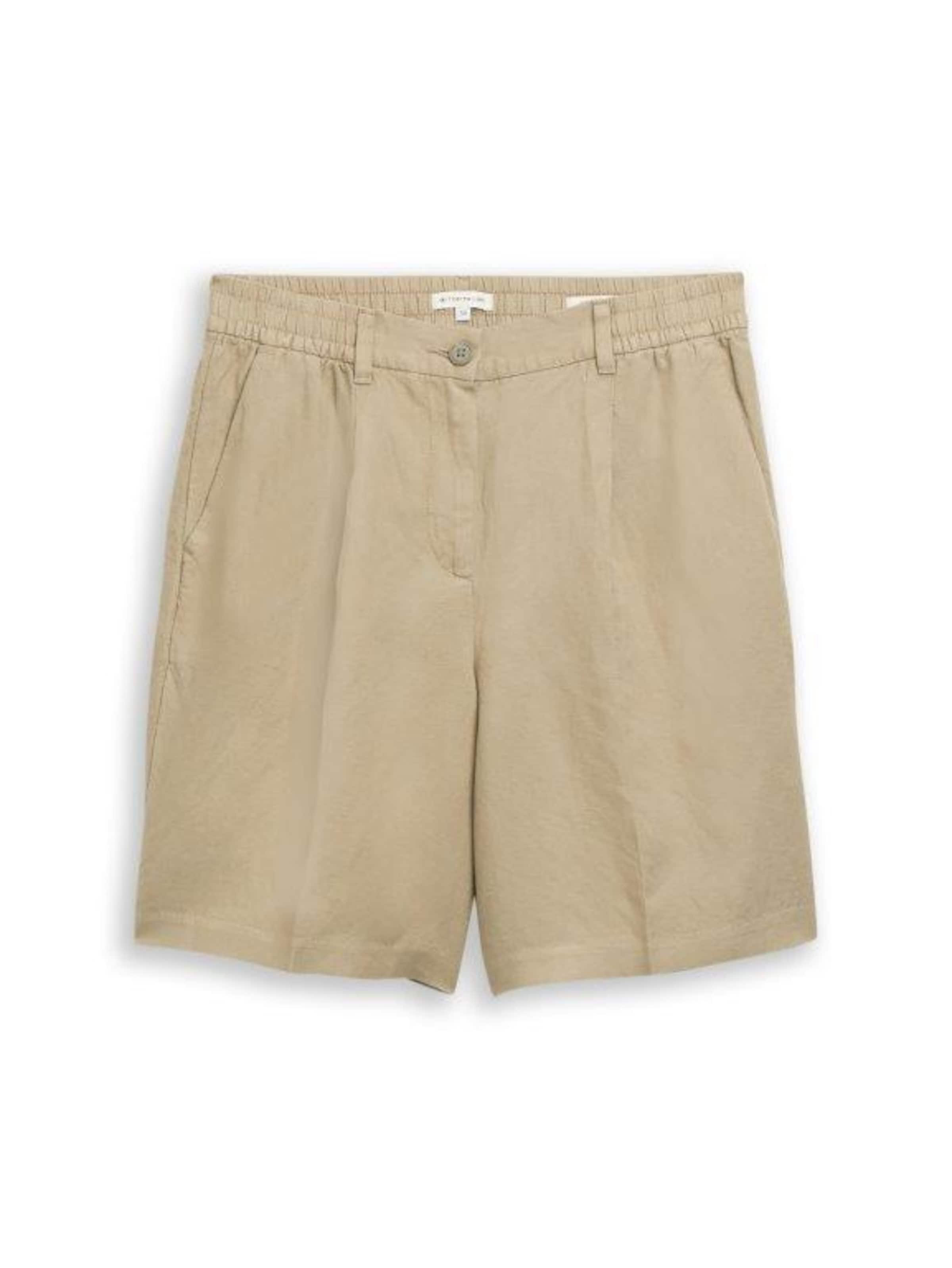 TOM TAILOR Trousers in Green: front