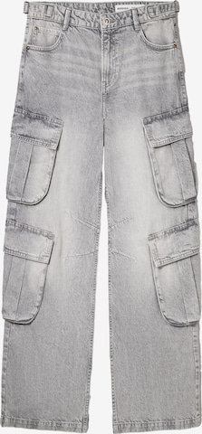 Loosefit Jean Bershka en gris : devant