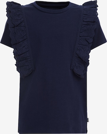 T-Shirt WE Fashion en bleu : devant