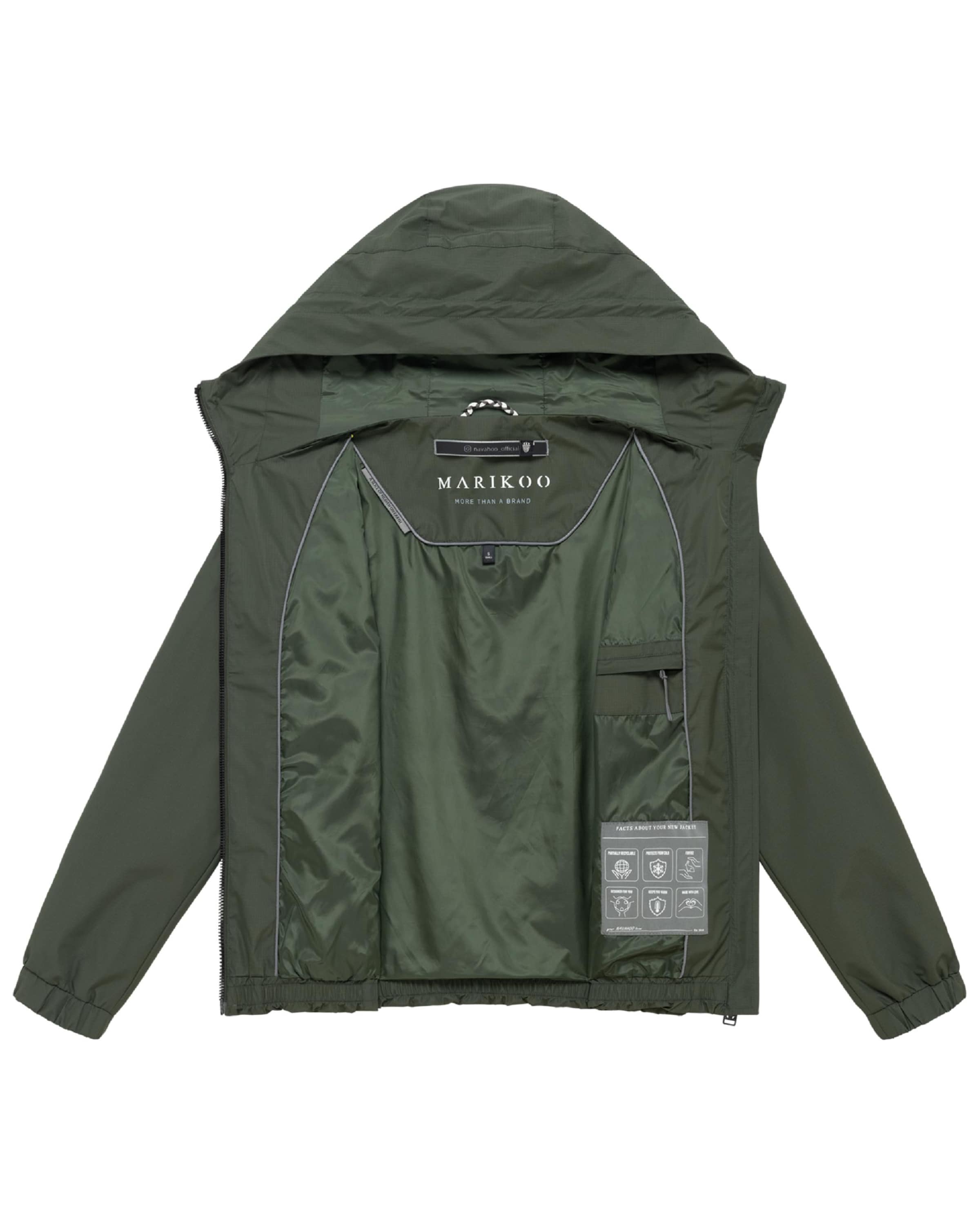 Veste mi-saison 'Yoshikoo 16' MARIKOO en vert