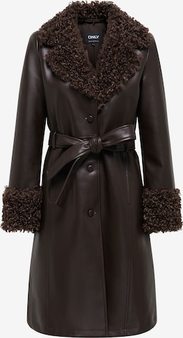 ONLY Between-seasons coat in Brown: front