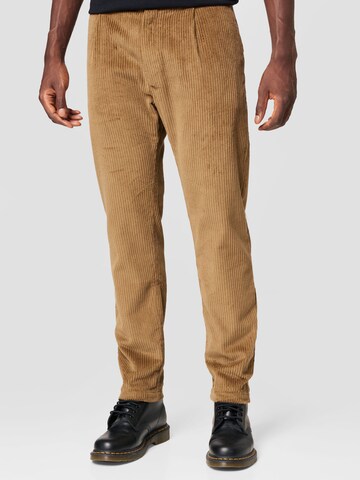 Coupe slim Pantalon à pince Rotholz en beige : devant