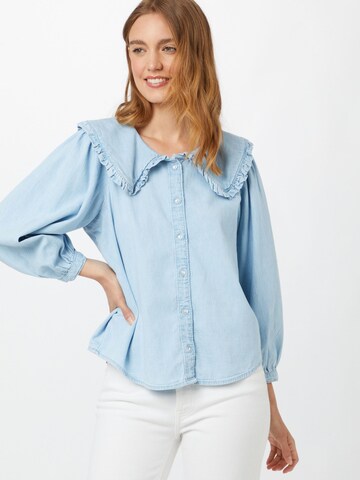 LEVI'S ® Блуза 'Mimmi Collar Blouse' в синьо: отпред