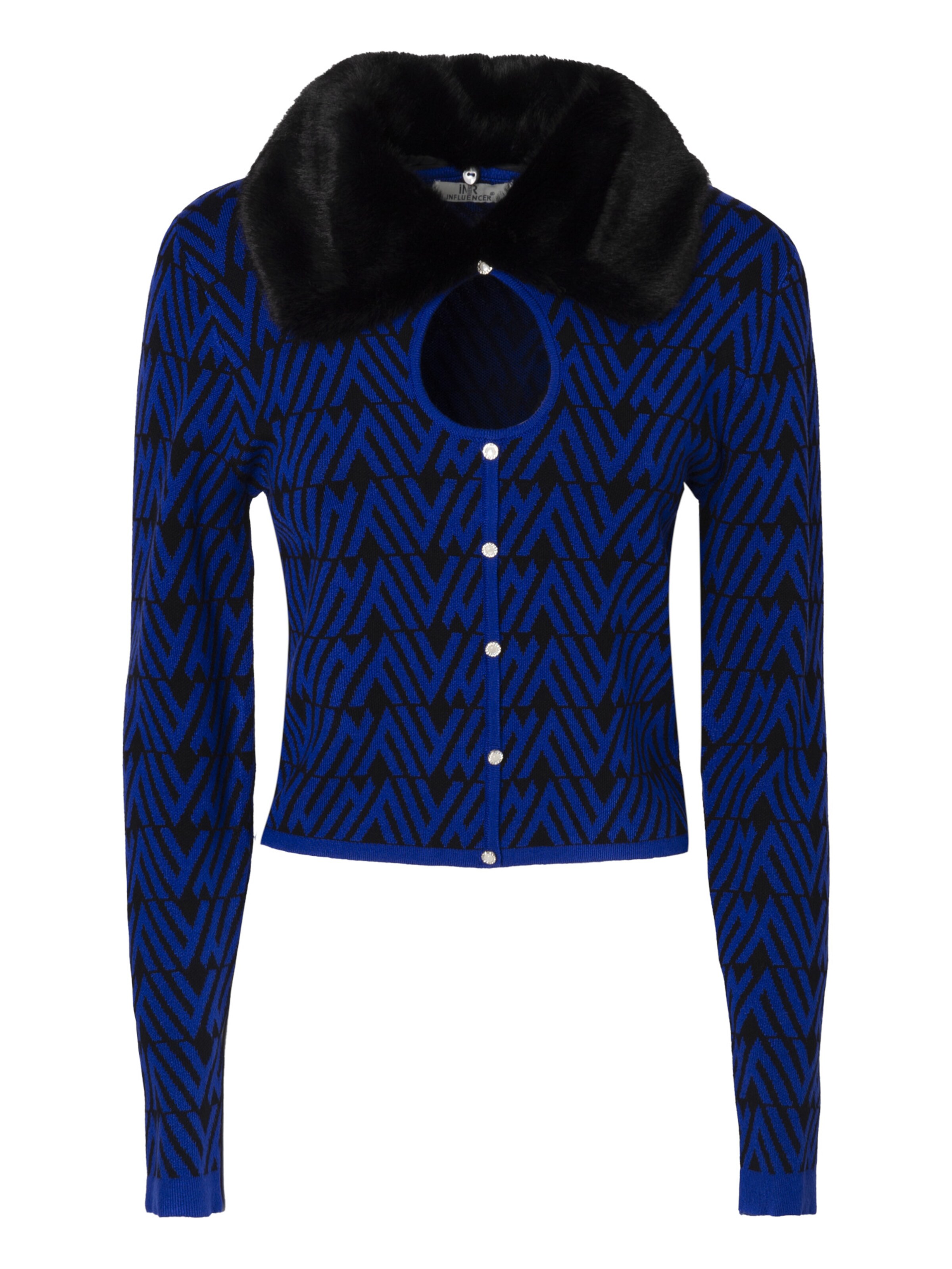 Pull-over Influencer en bleu : devant