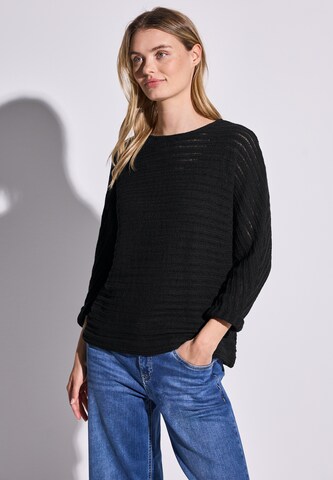 STREET ONE Pullover in Schwarz: Vorderseite