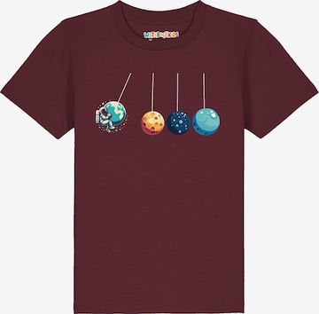 T-Shirt ' Weltraumforscher ' watabout.kids en rouge : devant