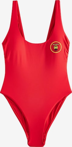 Next Бюстье Корректирующий купальник в Красный: спереди