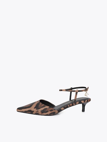 Lola Casademunt Slingpumps in Braun: Vorderseite