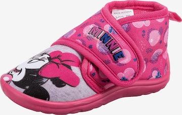 Disney Minnie Mouse Slippers 'ASILO' in Pink: front