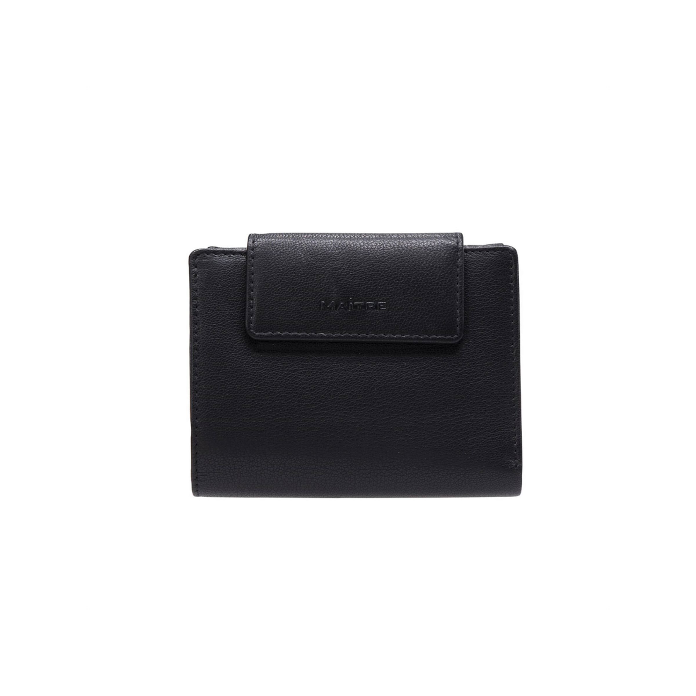 Maître Wallet 'Bromley Dawina' in Black: front