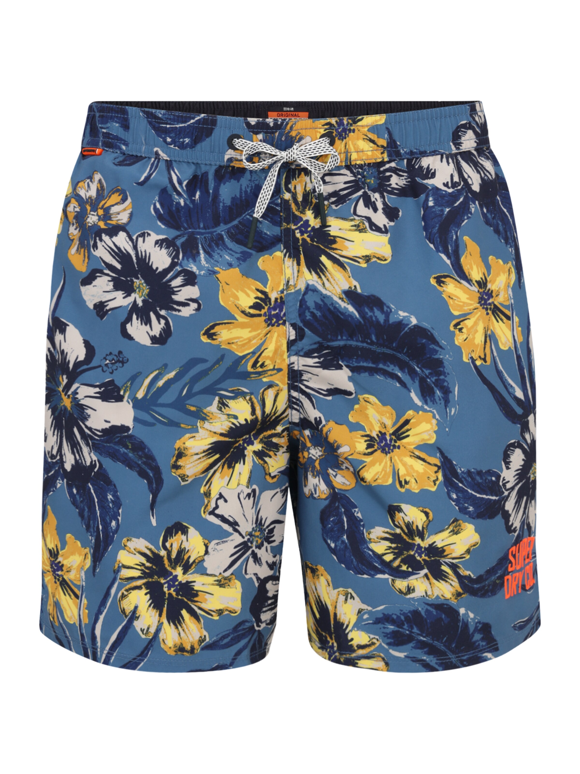 Shorts de bain Superdry en bleu : devant