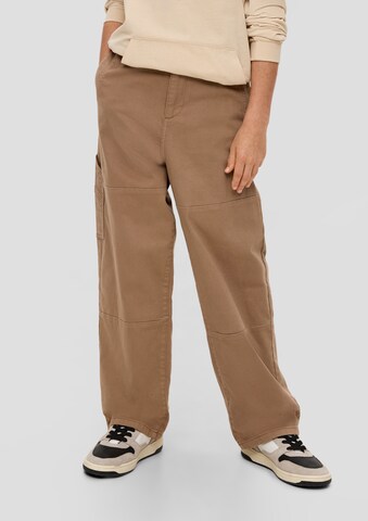 Regular Pantalon s.Oliver en marron : devant