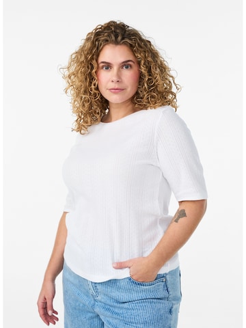 Zizzi Μπλουζάκι 'Mmia' σε λευκό