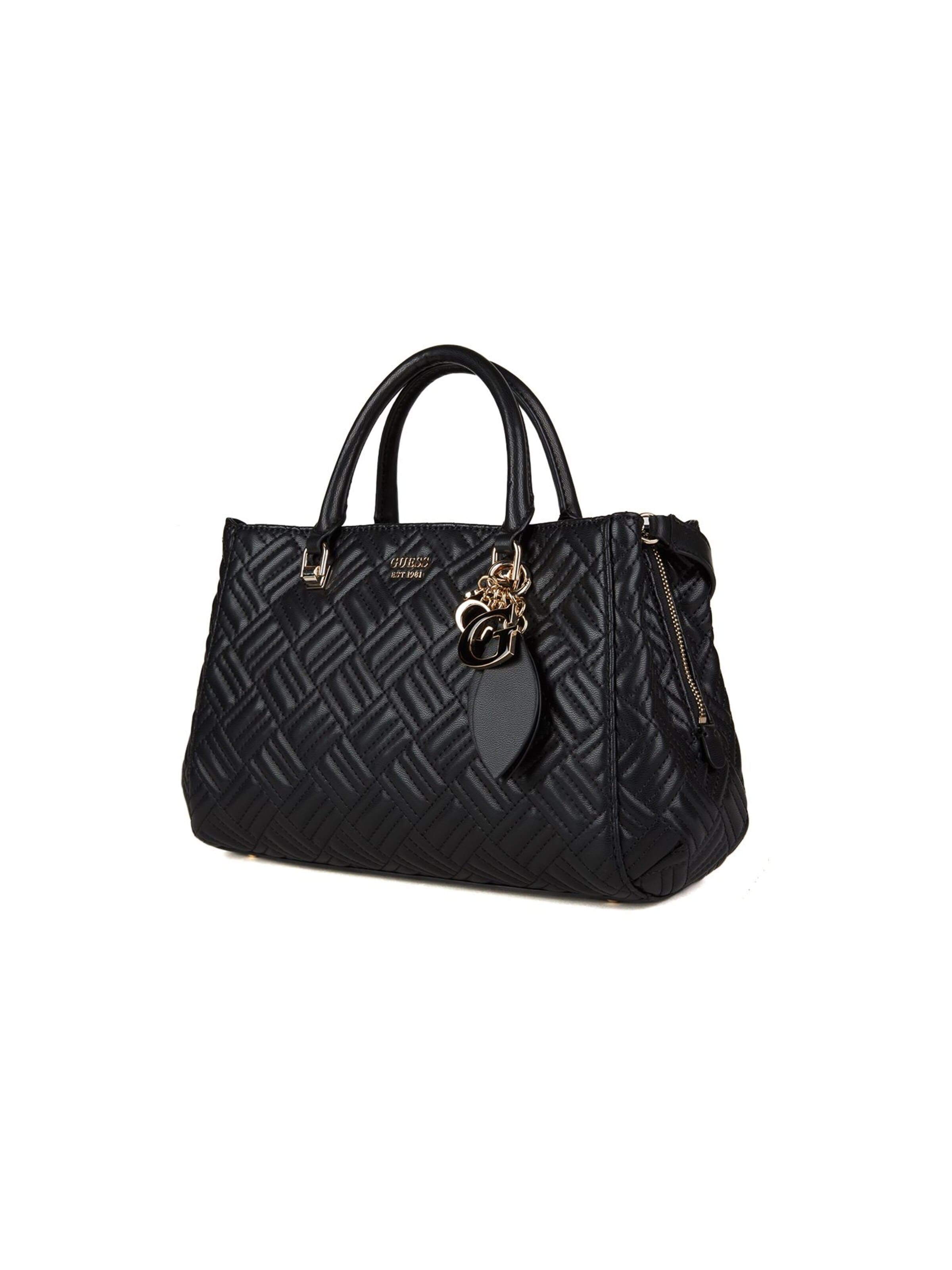 GUESS - Bolso de mano 'Sally Triple Comp Satchel' en negro