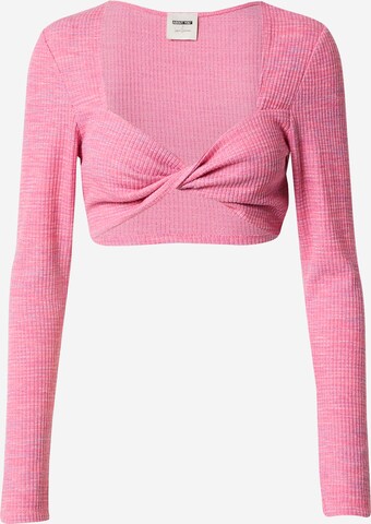 ABOUT YOU x Laura Giurcanu Top 'Delia' in Pink: front