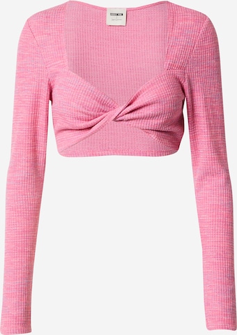 ABOUT YOU x Laura Giurcanu Top 'Delia' in Pink: front