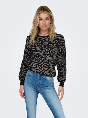 Pull-over 'BELLE' ONLY en noir : devant