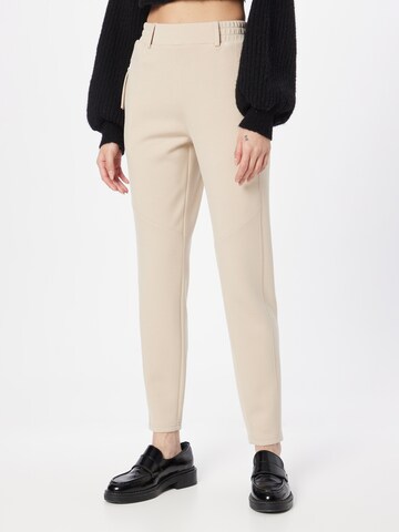 OUI Slim fit Trousers in Beige: front