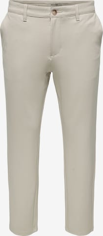 Regular Pantalon chino 'ONSMARK' Only & Sons en gris : devant