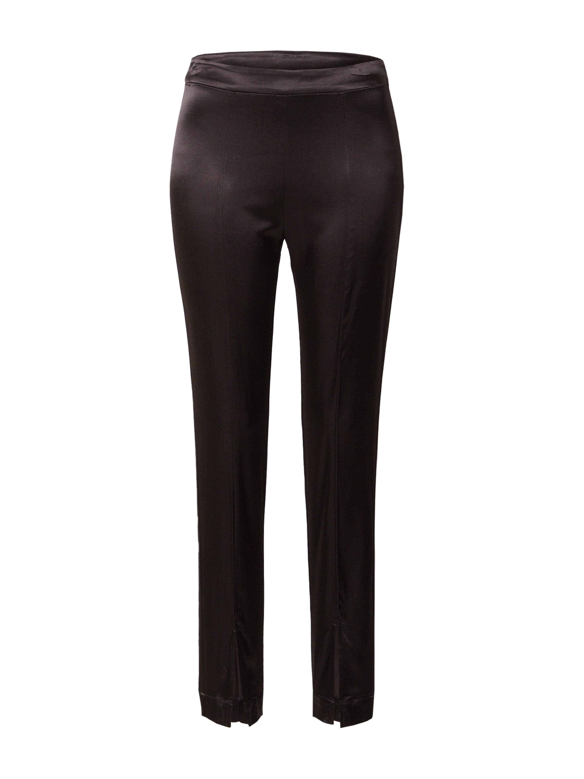 juoda SECOND FEMALE Platėjantis Kelnės 'Gosh': priekis