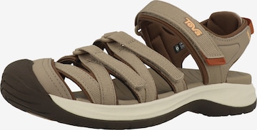 Sandales de randonnée TEVA en beige : devant