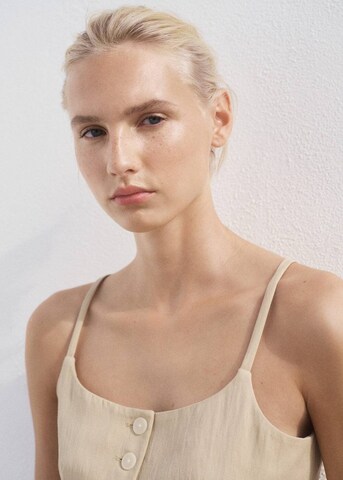 MANGO Suit Vest 'Deia' in Beige