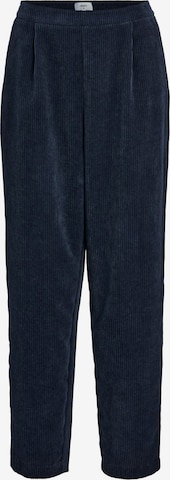 OBJECT Regular Pleat-Front Pants 'Rita' in Blue: front