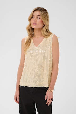 Cream - Blusa 'CRClei' em bege: frente