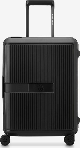 Delsey Paris Trolley 'x United Colors of Benetton' in Zwart: voorkant