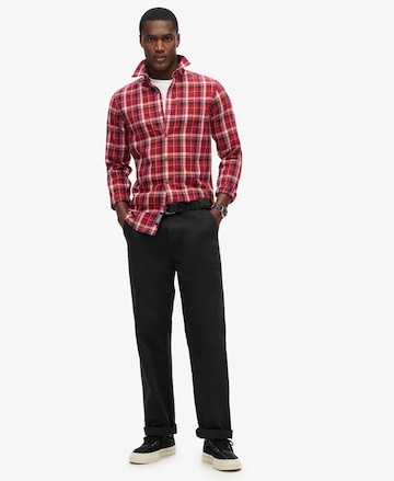 Superdry Regular fit Overhemd in Rood