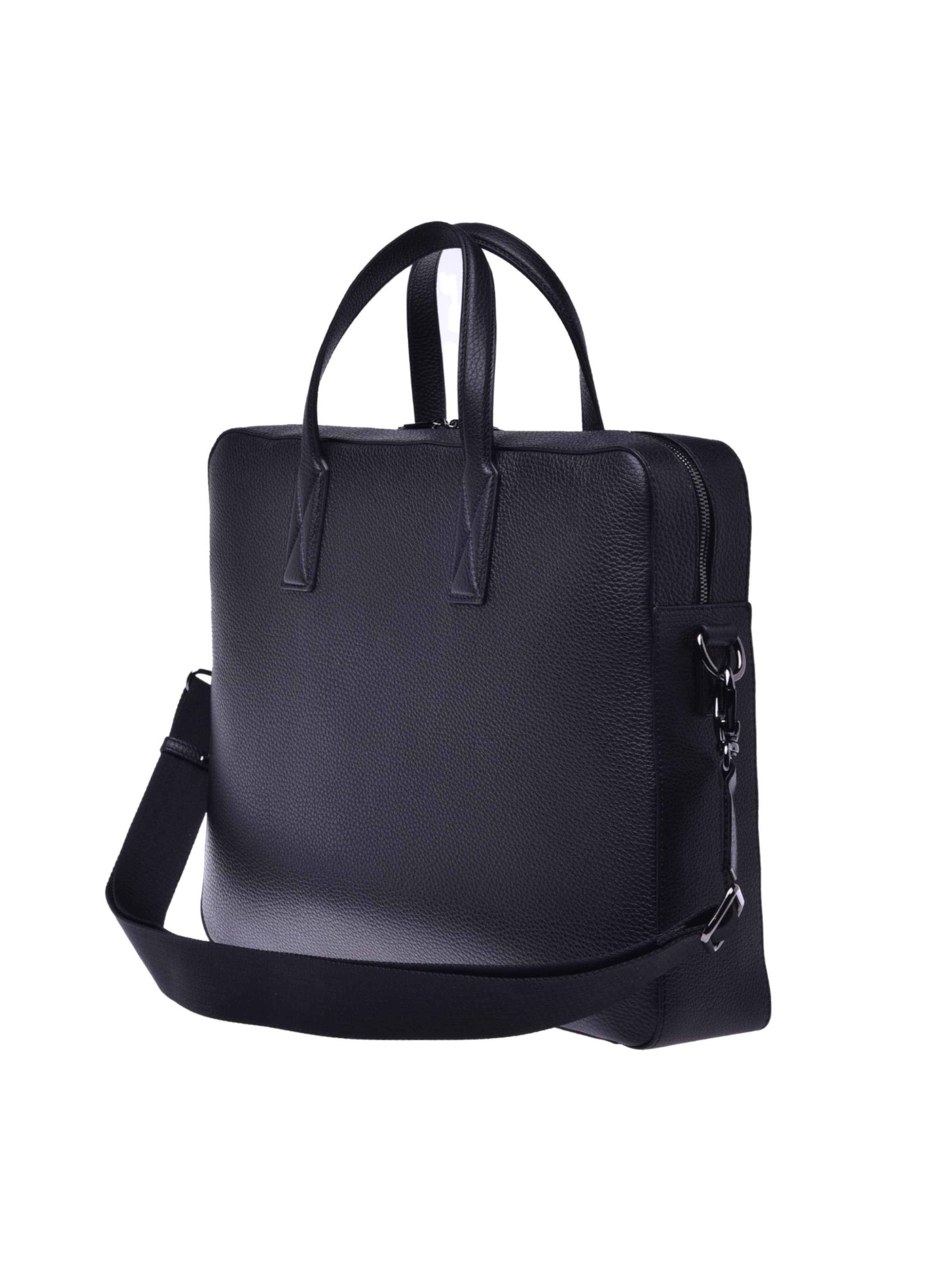 BALDININI Document Bag in Black
