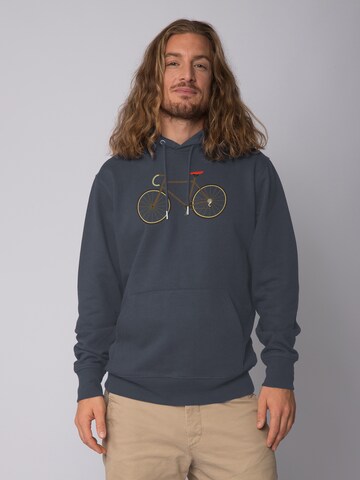 Sweat-shirt ' Fahrrad ' Watapparel en gris : devant