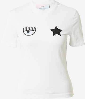 T-shirt Chiara Ferragni en blanc : devant