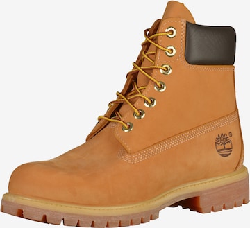 TIMBERLAND Μπότες με κορδόνια '6IN Premium' σε κίτρινο: μπροστά