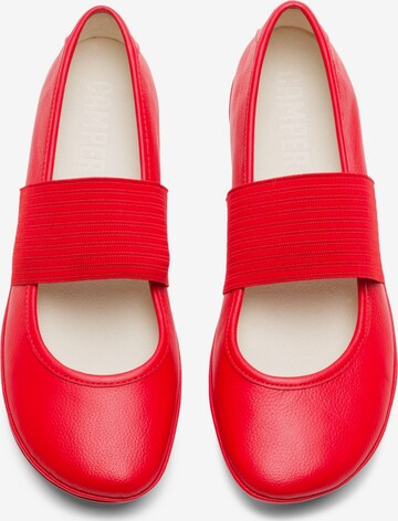 CAMPER Ballet Flats with Strap in Red