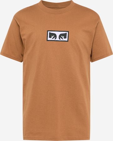 Obey T-Shirt in Braun: predná strana