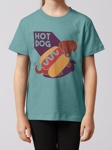 T-Shirt 'Hot Dog' watabout.kids en bleu : devant