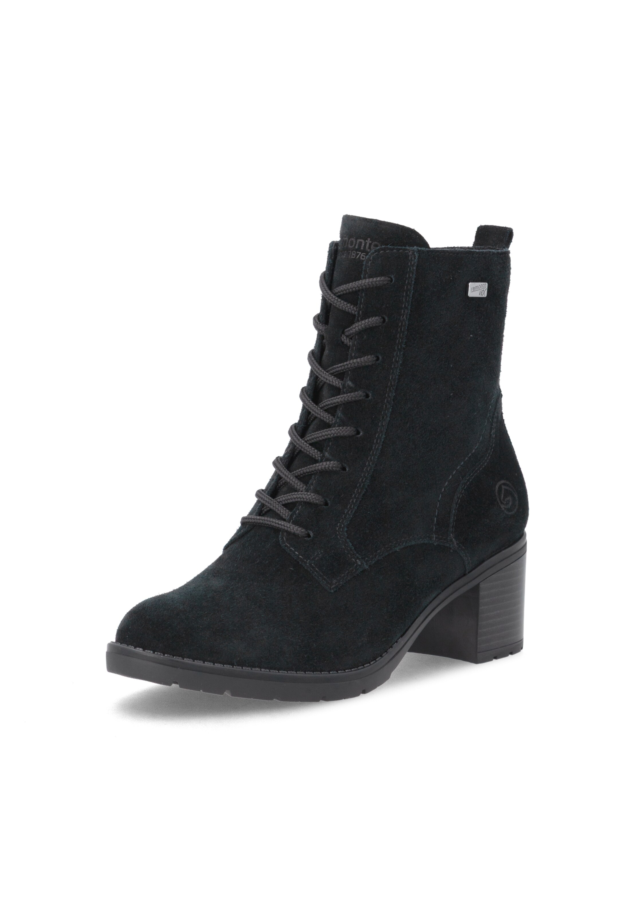 Bottes à lacets ' D2A80 ' REMONTE en noir : devant