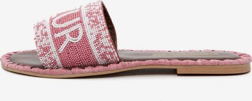 KAMMI Classic Flats 'Cote D'azur' in Pink: front