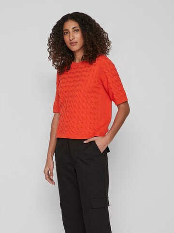 VILA Sweater in Orange: front