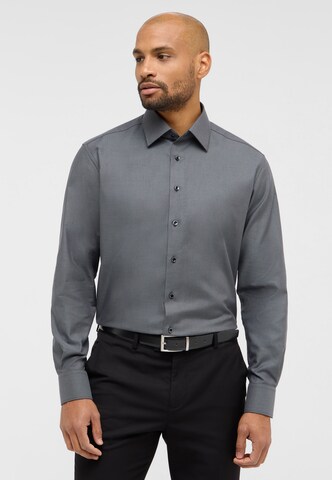 ETERNA Regular fit Business shirt in Black: front