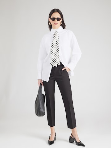 Coupe slim Pantalon à plis 'RANA' Weekend Max Mara en noir
