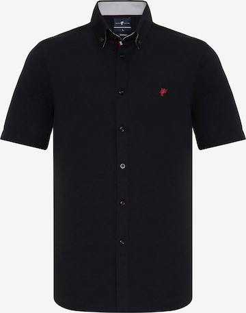 DENIM CULTURE Regular fit Button Up Shirt 'MARCUS' in Black: front