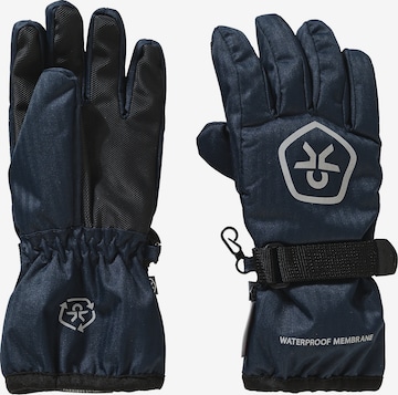 COLOR KIDS Gloves in Blue: front